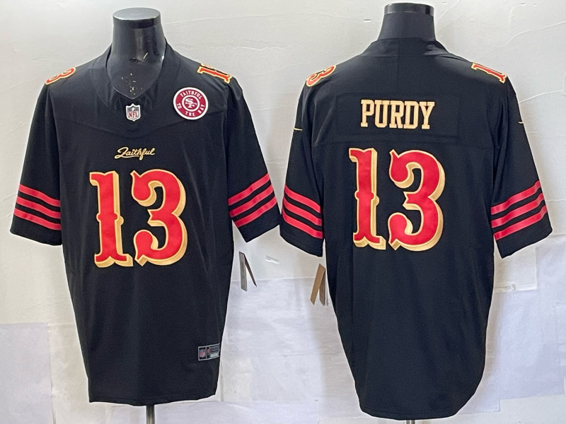 Men San Francisco 49ers #13 Purdy black Limited Nike NFL 2025 Jersey 0011->san francisco 49ers->NFL Jersey